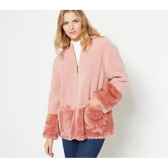 Koolaburra Jackets & Coats Koolaburra By Ugg Womens S Pink Sherpa